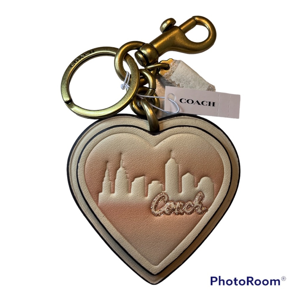 Nwt JLO NYC skyline Coach keychain